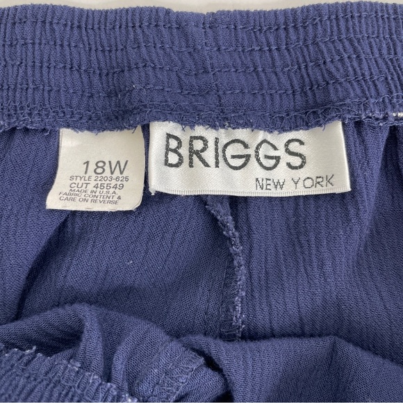 Briggs New York Lightweight Pants Blue Size 18W - Picture 5 of 6